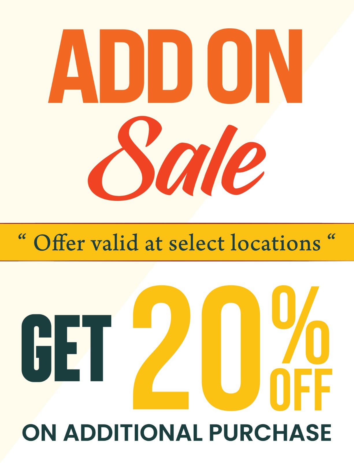 Add on Sale