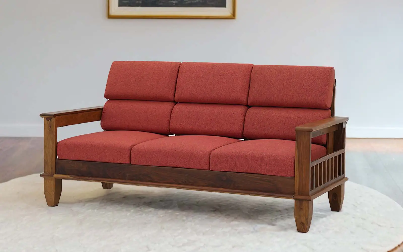 Wooden sofa that will never go out of style