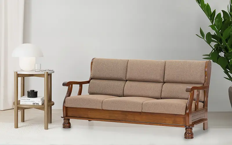 Wooden sofa that will never go out of style