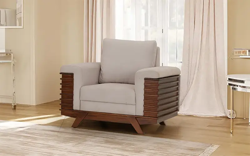 Wooden sofa that will never go out of style
