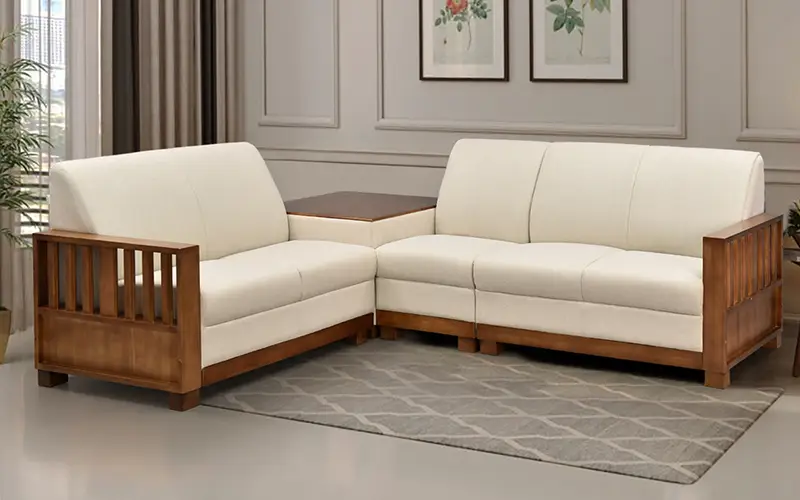 Wooden sofa that will never go out of style
