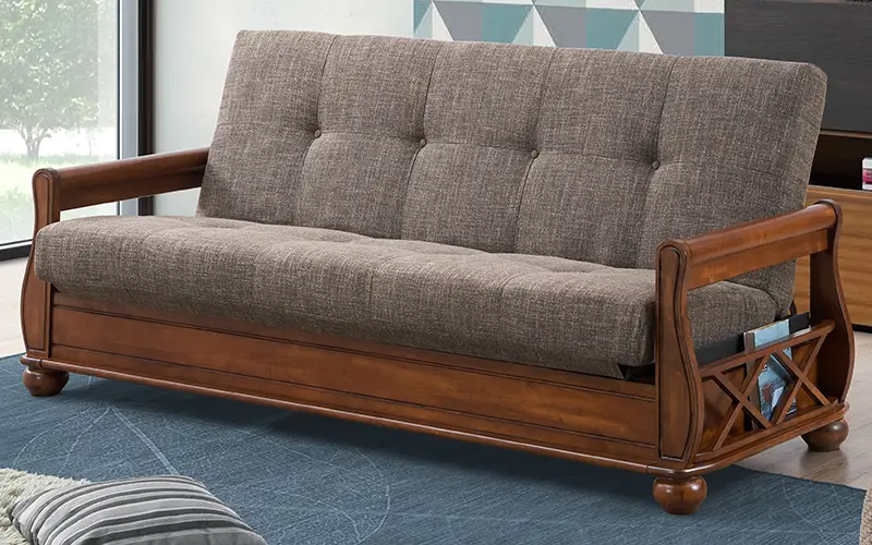 Wooden sofa that will never go out of style
