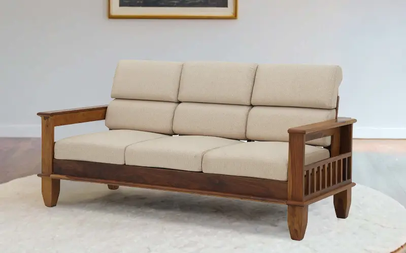 Wooden sofa that will never go out of style