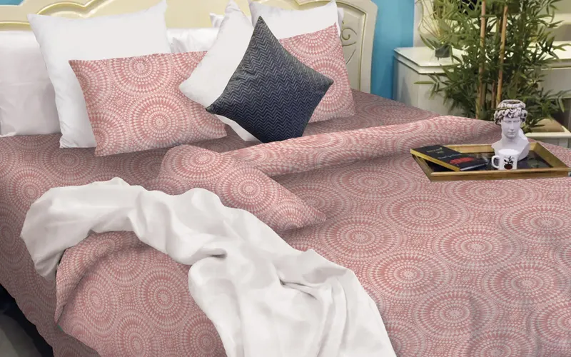 Cotton Bedsheet Camila Mandala Pink with 2 Pillow Covers