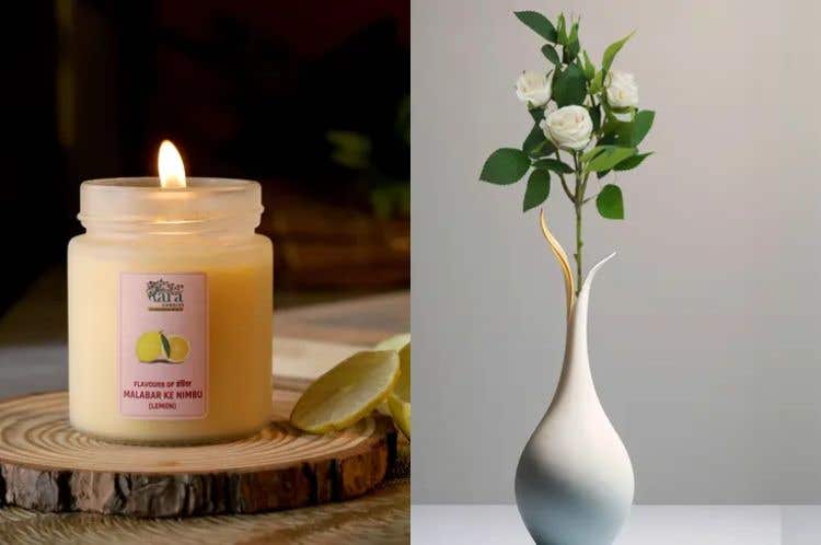 candles, or artificial flowers.